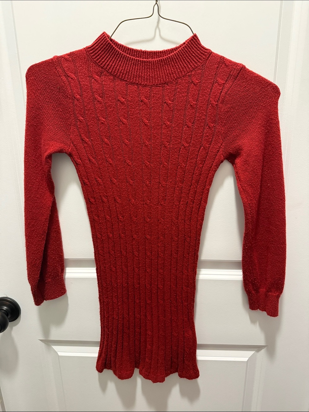 abercrombie kids Red Cable Knit Dress